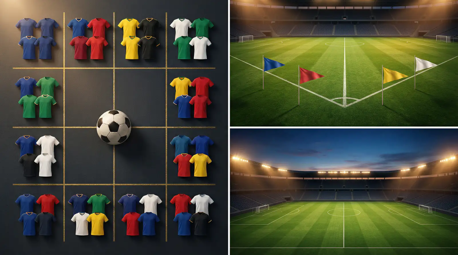 Analyse visuelle des 12 groupes de la Coupe du Monde 2026 avec niveaux de difficulté