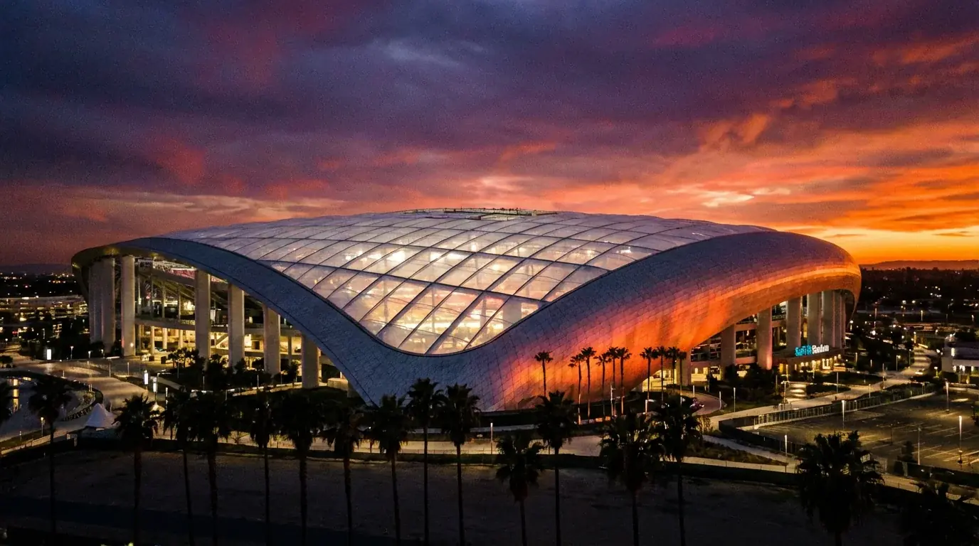 Le SoFi Stadium d'Inglewood près de Los Angeles pour la Coupe du Monde 2026