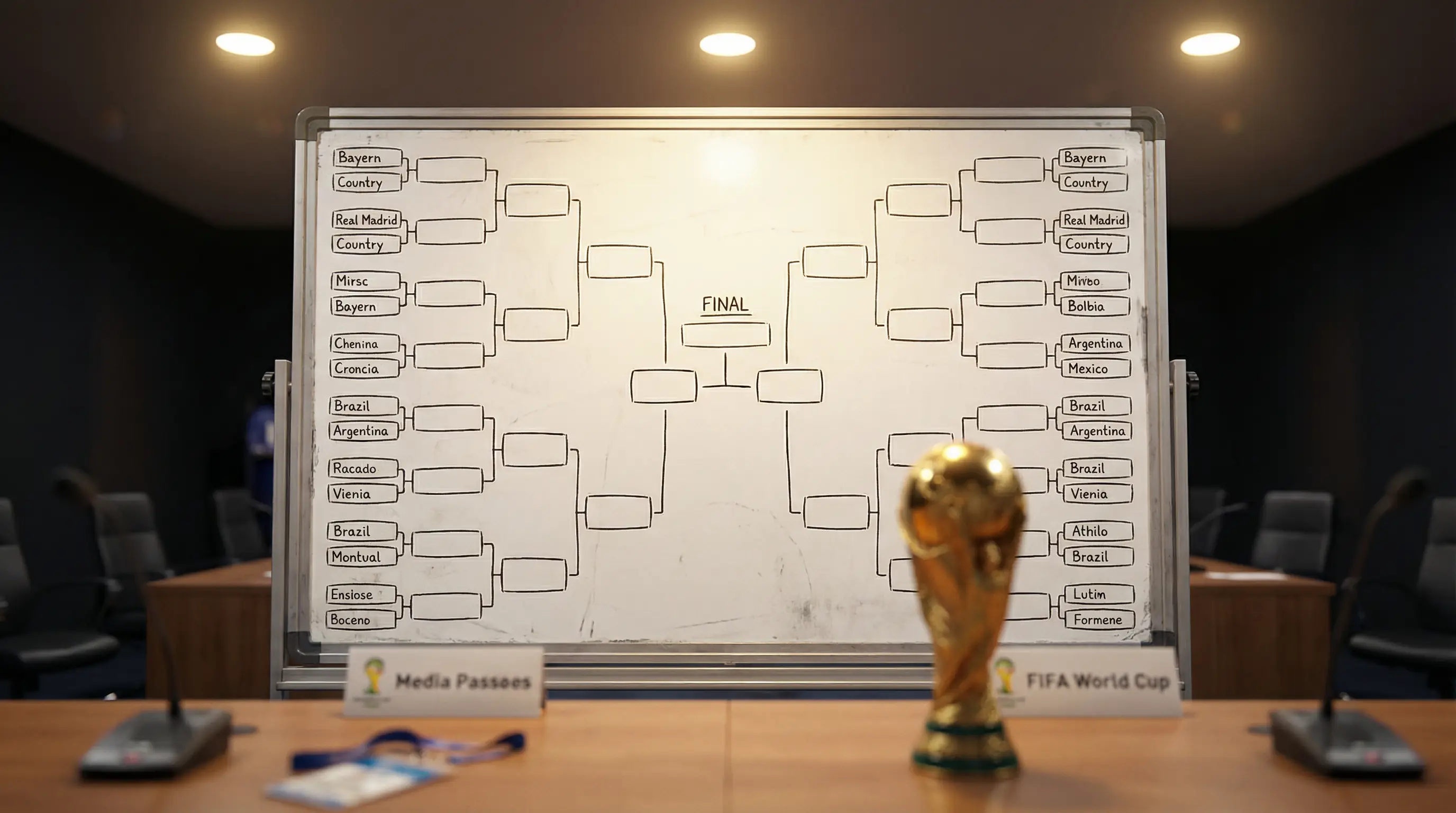 Schema du tableau éliminatoire de la Coupe du Monde 2026 du Round of 32 a la finale